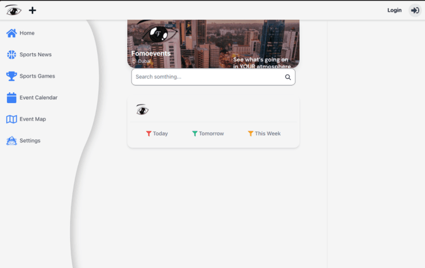 Fomoevents project screenshot