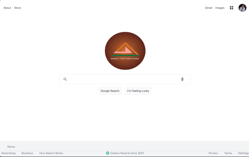 Google Clone project screenshot